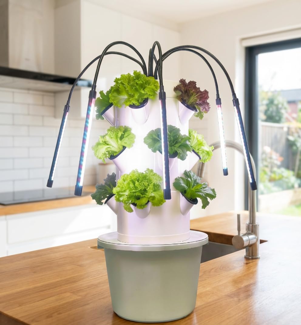 Indoor Herb Garden Kit - Sistema de Cultivo Hidropónico Vertical |