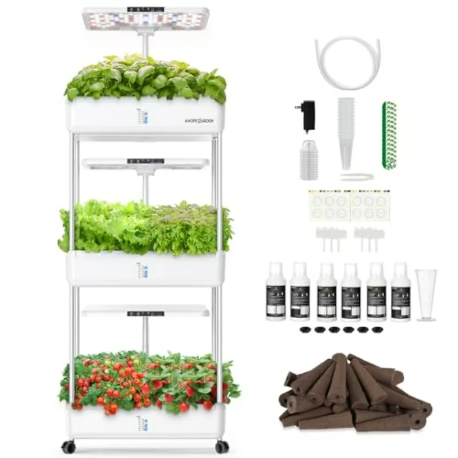 Indoor Herb Garden Kit - Sistema de cultivo hidropónico para jardín