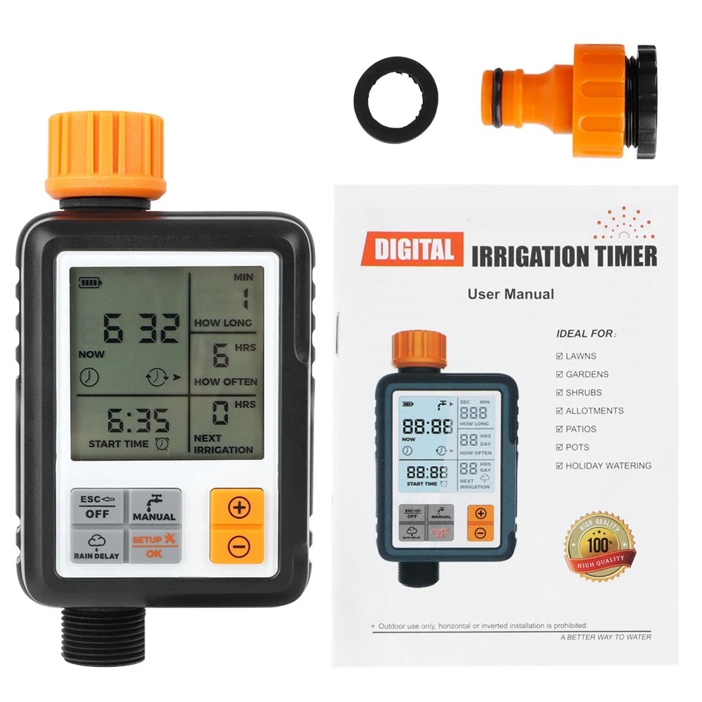 Smart Garden Timer - Temporizador electrónico de riego para jardín,