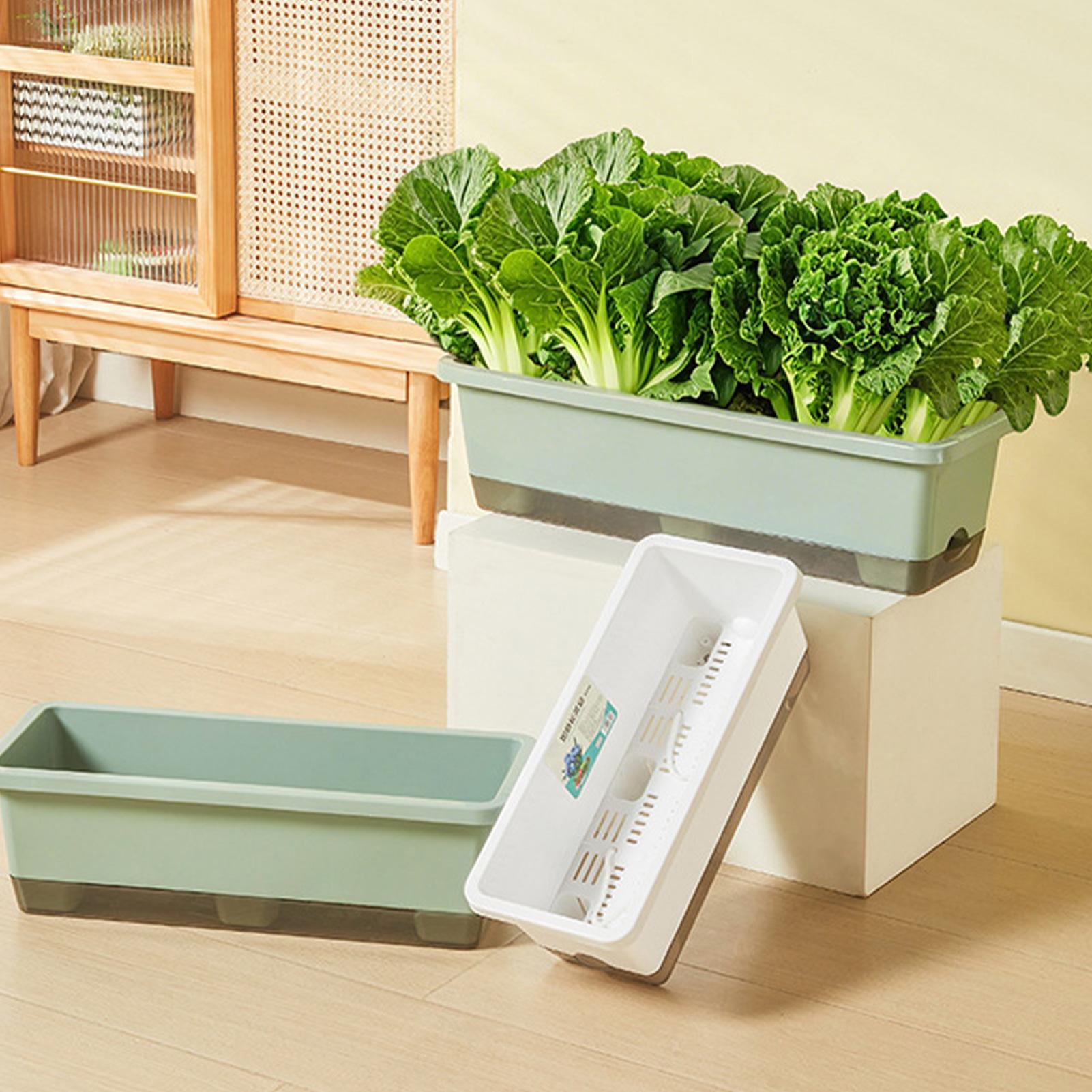 Vertical Planter Tower - Maceta Rectangular con Autorriego, Orificio de