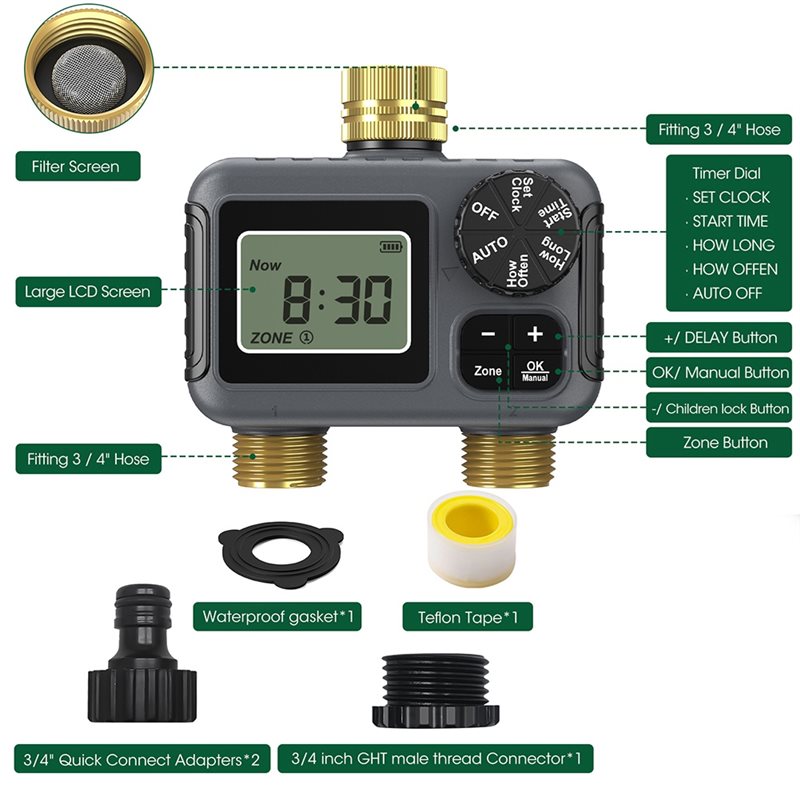 AY14 - Temporizador de Riego A - Smart Garden Timer reseña y precio