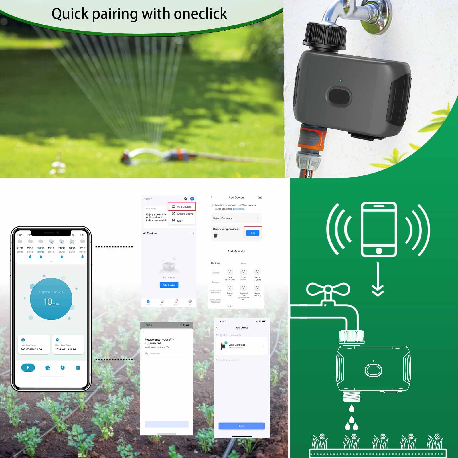 Temporizador de riego automáti - Smart Garden Tools reseña y precio