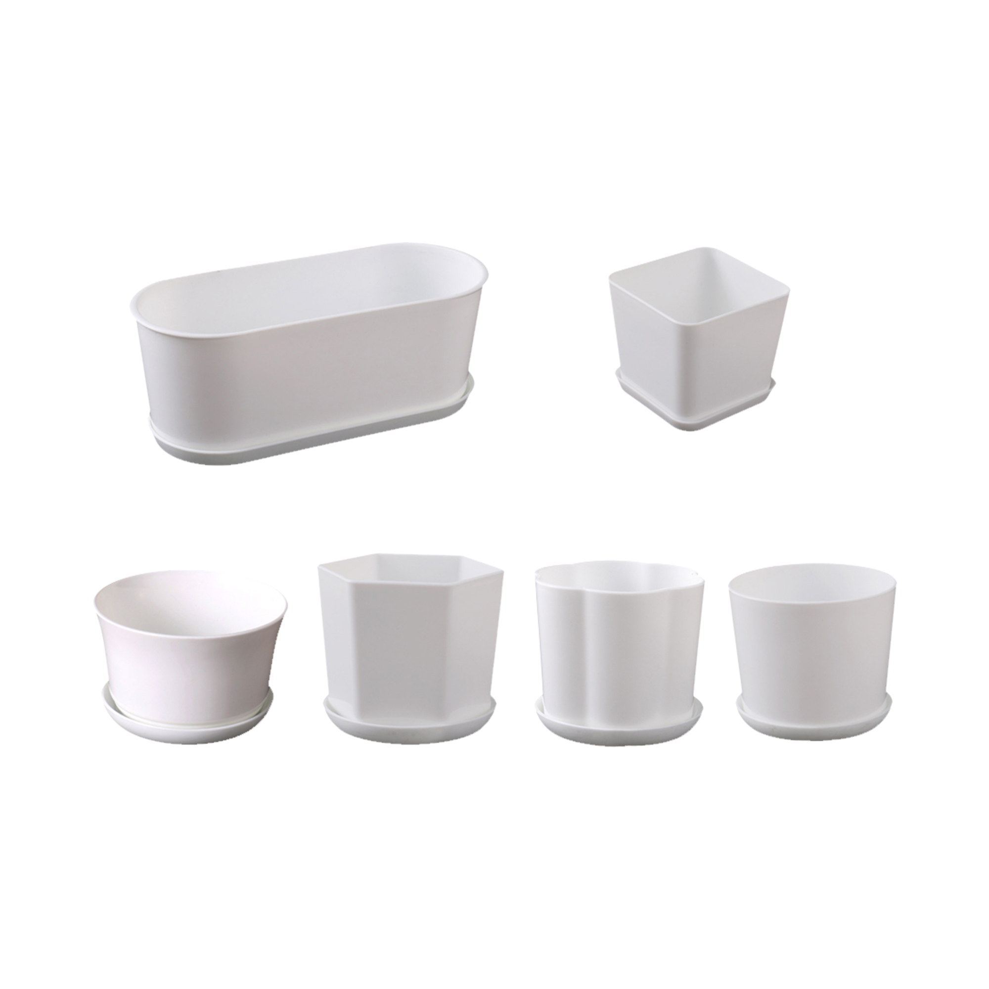Maceta Blanca Poligonal Simple - Indoor Herb Garden Kit reseña y precio
