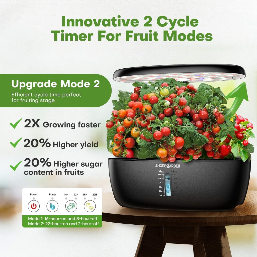 Jardín Hidropónico de 12 Macet - Indoor Herb Garden Kit reseña y precio