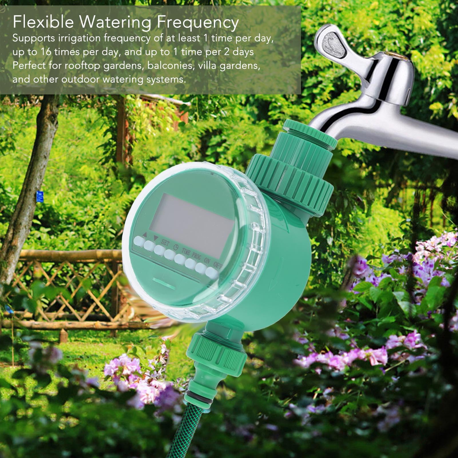 Temporizador electrónico de ri - Smart Garden Tools reseña y precio