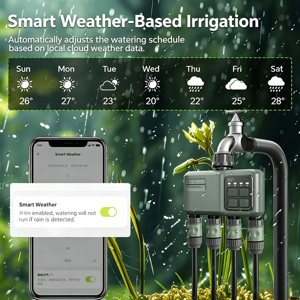Temporizador de Riego Intelige - Smart Garden Tools reseña y precio