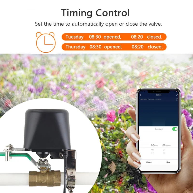 Válvula de Agua Inteligente Wi - Smart Garden Timer reseña y precio