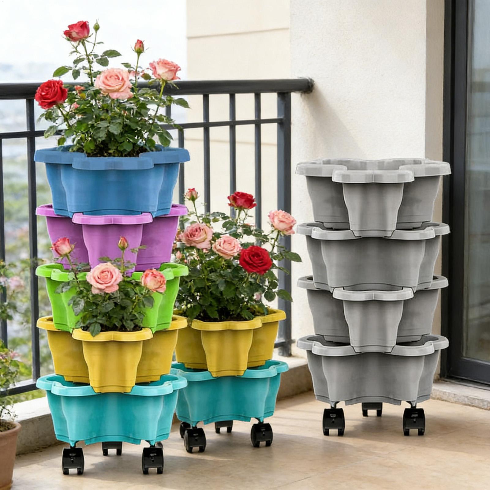 Maceta Vertical de 4/5 Niveles - Vertical Planter Tower reseña y precio