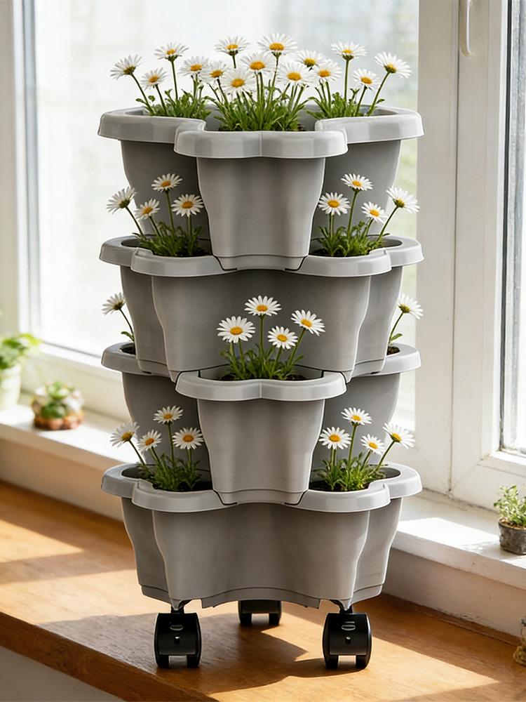 Maceta Vertical de 4/5 Niveles - Vertical Planter Tower reseña y precio