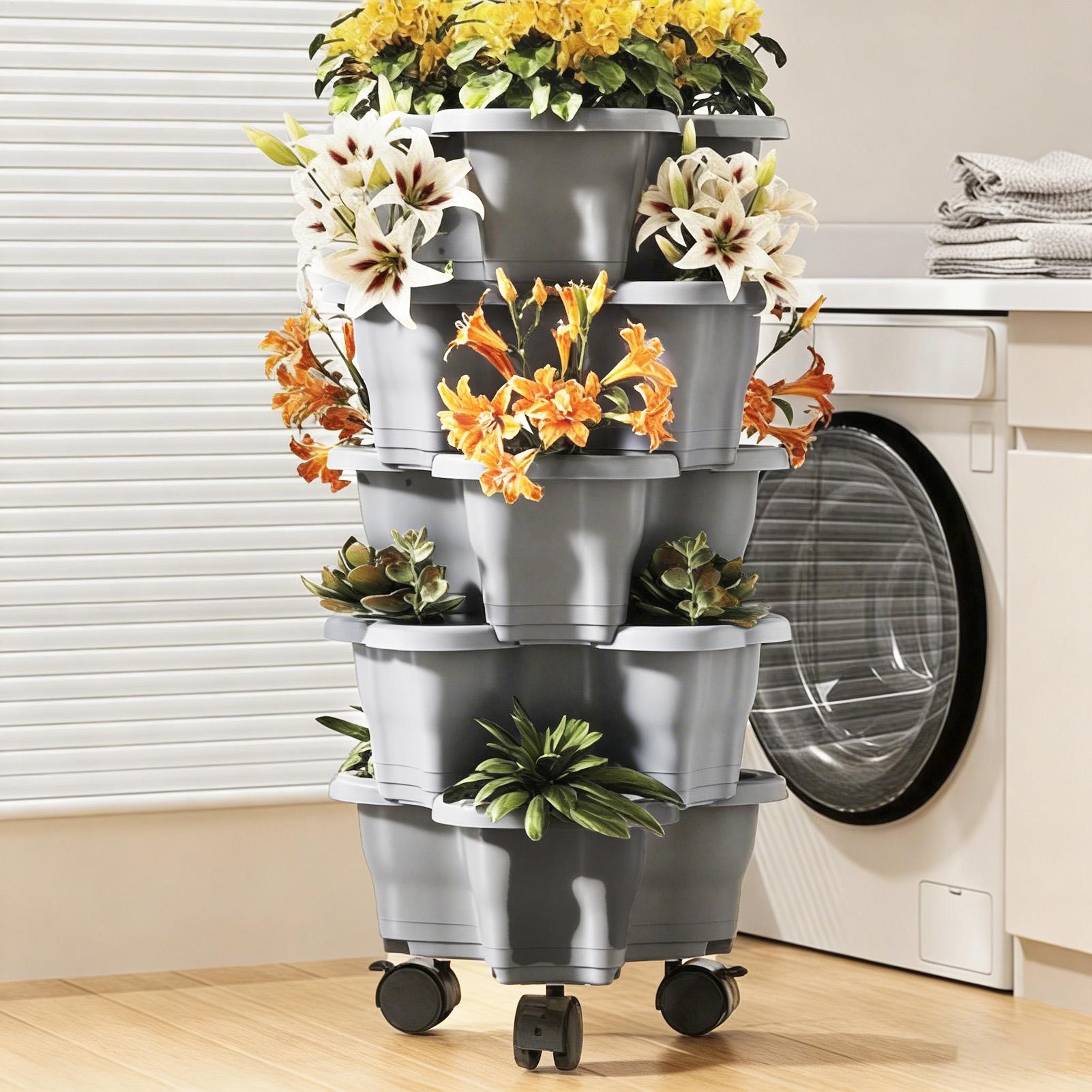 Torre de Macetas Apilable Vert - Vertical Planter Tower reseña y precio