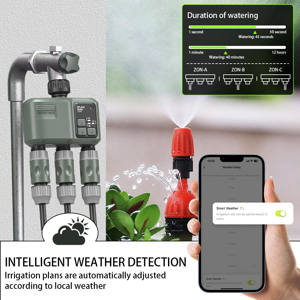 Temporizador de agua Tuya Wifi - Smart Garden Timer reseña y precio