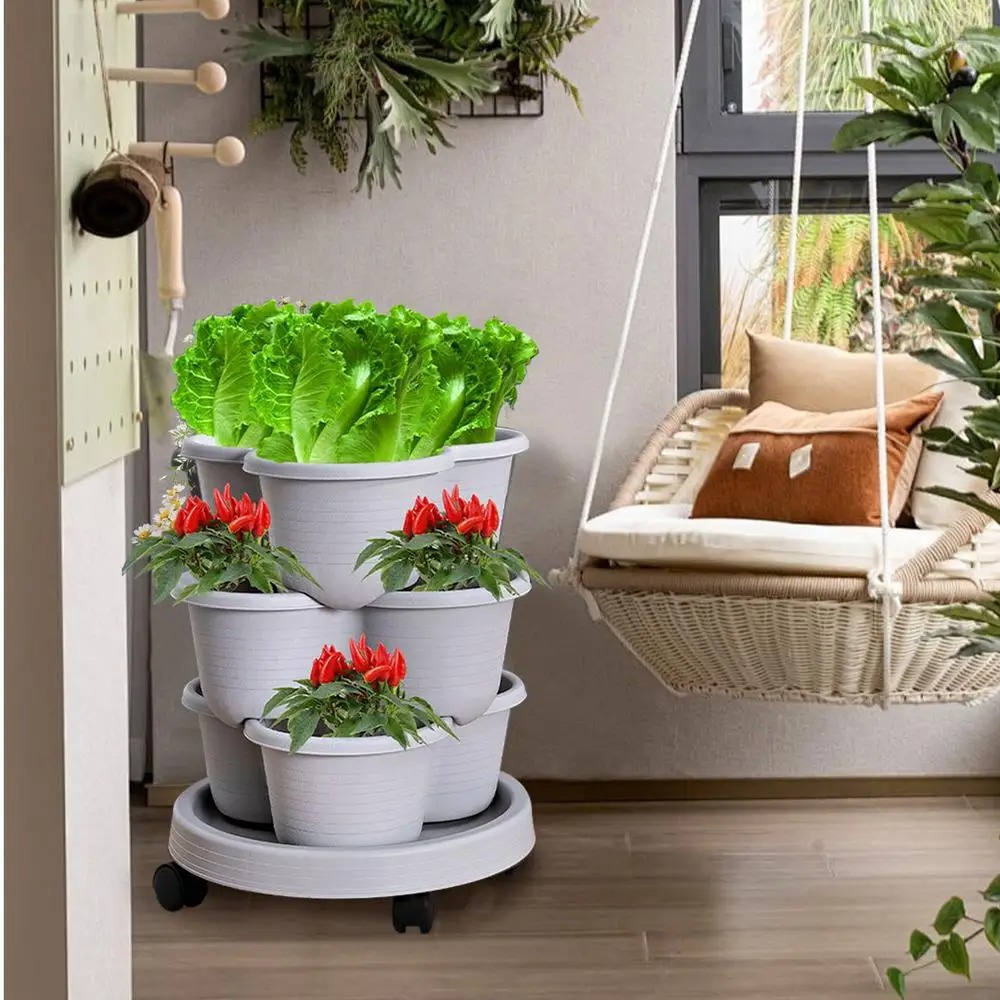 Maceta Vertical Apilable de Va - Vertical Planter Tower reseña y precio